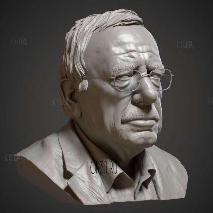 Bernie Sanders 4 stl model for CNC